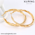 91658 Xuping 2016 gold plated Handmade round shape Earring without stone